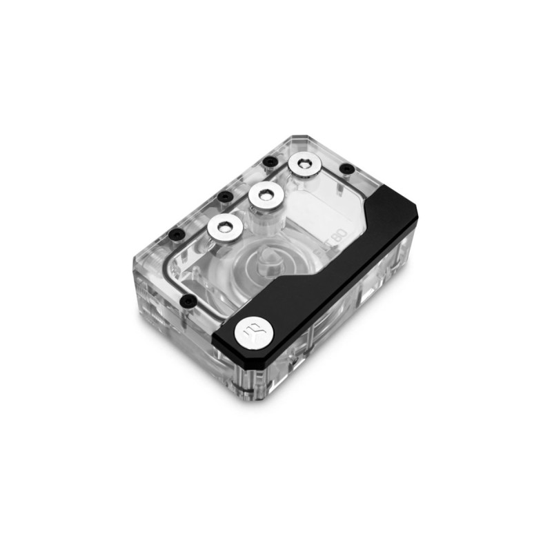 EKWB EK-Quantum Kinetic FLT 80 D5 PWM D-RGB, Pumpe(transparent/schwarz, Reservoir/Pumpen Combo)