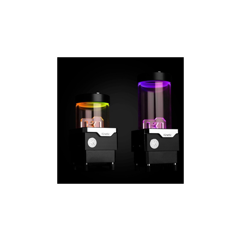 EKWB EK-Quantum Kinetic TBE 120 DDC PWM D-RGB - Acetal, Pumpe(transparent, Ausgleichsbehälter mit Pumpe)