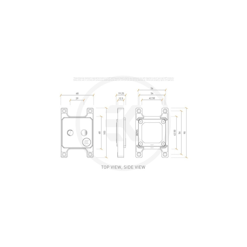 EKWB EK-Quantum Magnitude - AM4 Full Nickel, CPU-Kühler(silber)