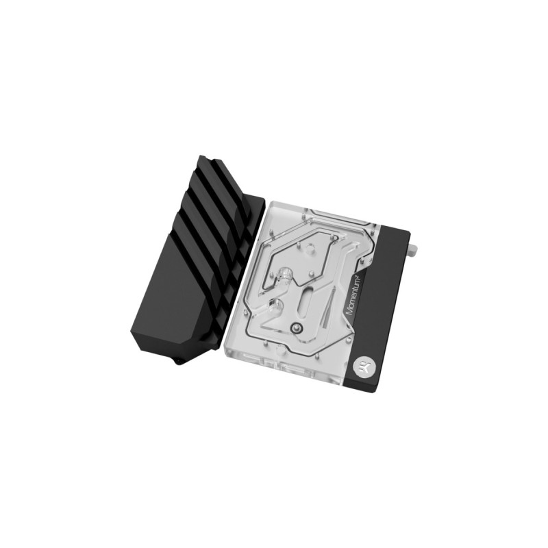 EKWB EK-Quantum Momentum² ROG Crosshair VIII Extreme D-RGB - Acryl, Wasserkühlung(transparent/silber, All-in-One-Flüssigkeitskühlungslösung CPU und Mainboard)