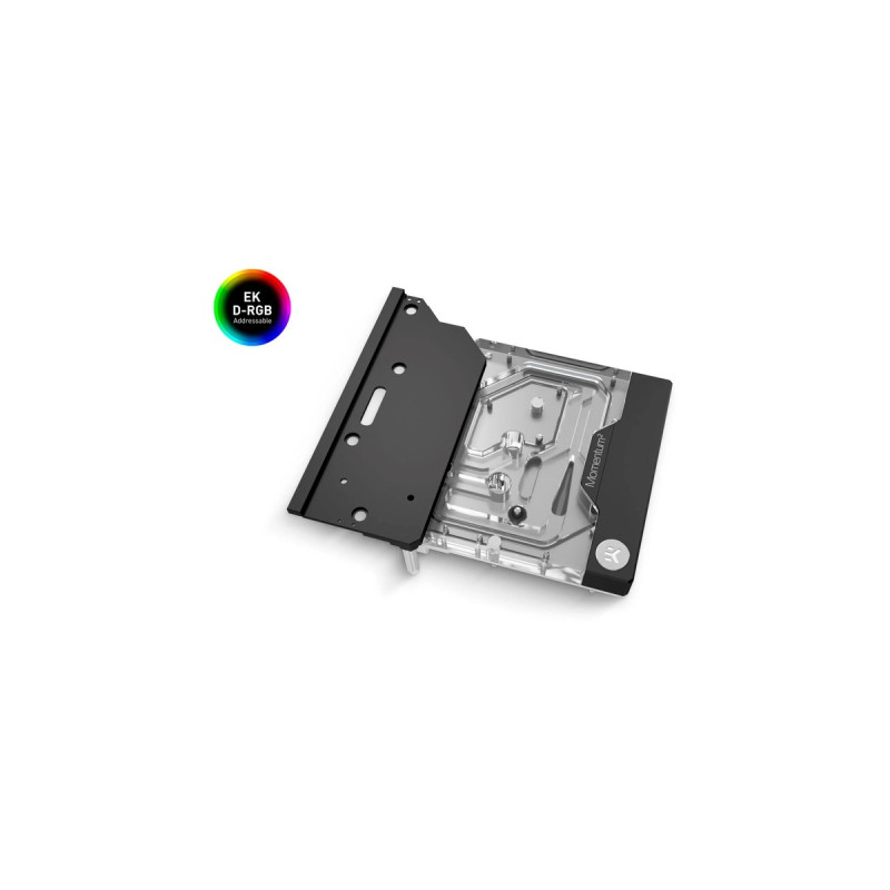 EKWB EK-Quantum Momentum² ROG Crosshair X670E Hero D-RGB - Acryl, Wasserkühlung(transparent/silber, All-in-One-Flüssigkeitskühlungslösung CPU und Mainboard)