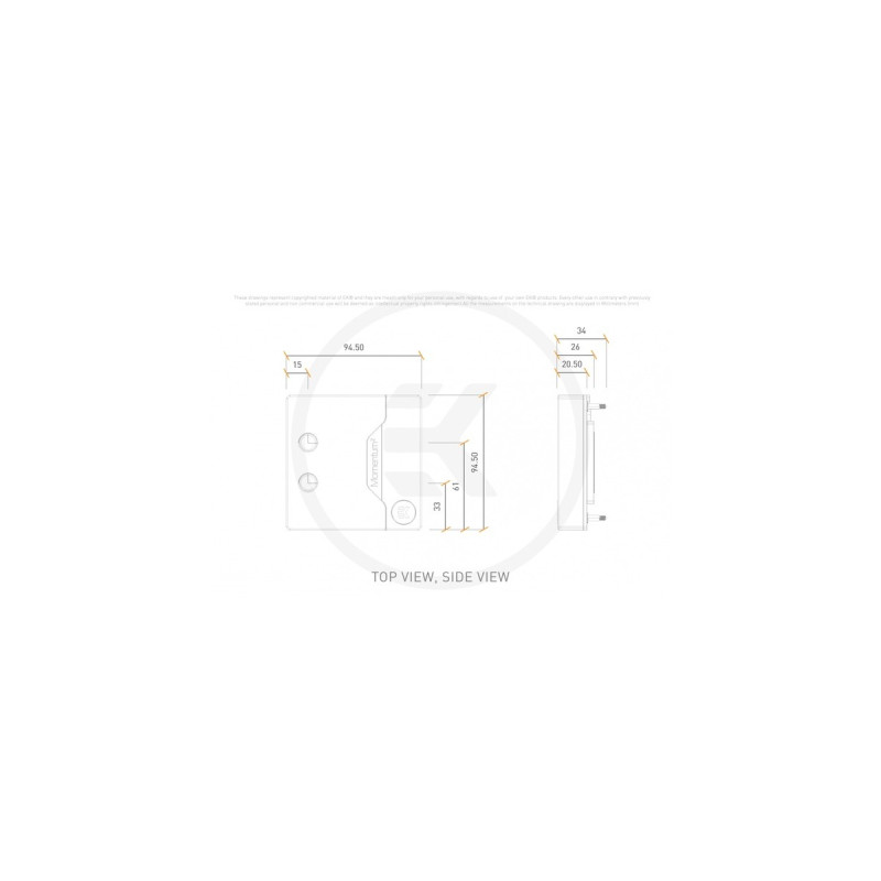 EKWB EK-Quantum Momentum² ROG Strix Z790-I D-RGB - Acryl, Wasserkühlung(transparent/schwarz)