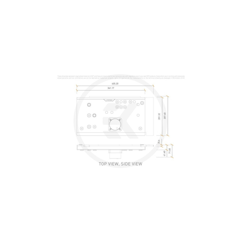 EKWB EK-Quantum Reflection² PC-O11D EVO D5 PWM D-RGB - Acryl, Pumpe(transparent, Verteilerplatte inkl. Pumpe)