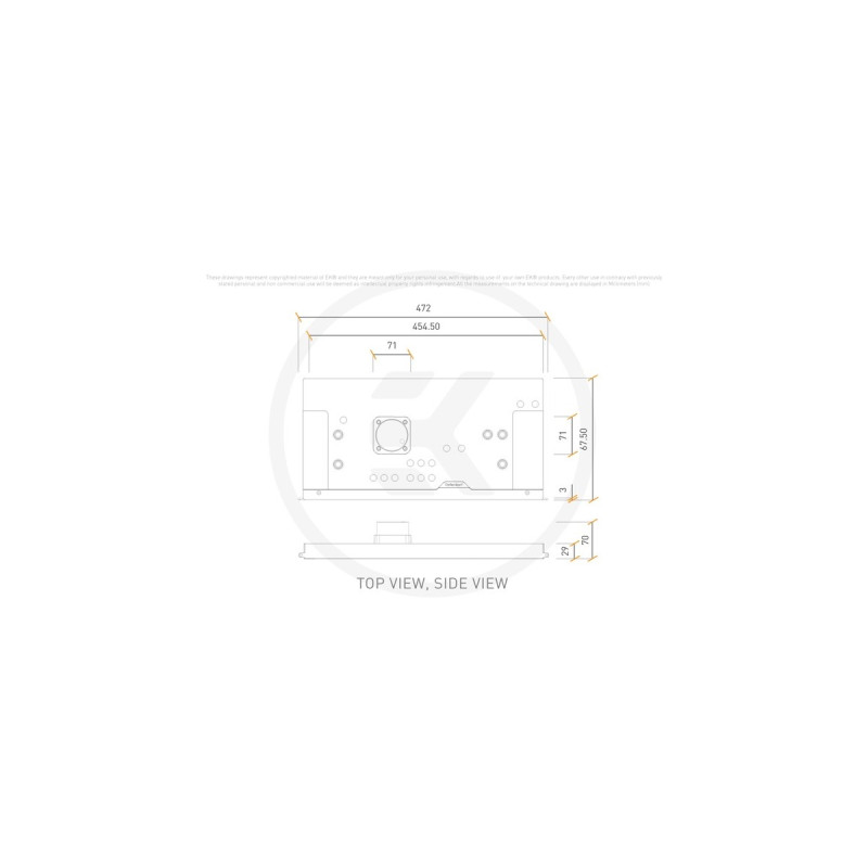 EKWB EK-Quantum Reflection² PC-O11D EVO XL D5 PWM D-RGB - Plexi, Pumpe(transparent, Verteilerplatte inkl. Pumpe)