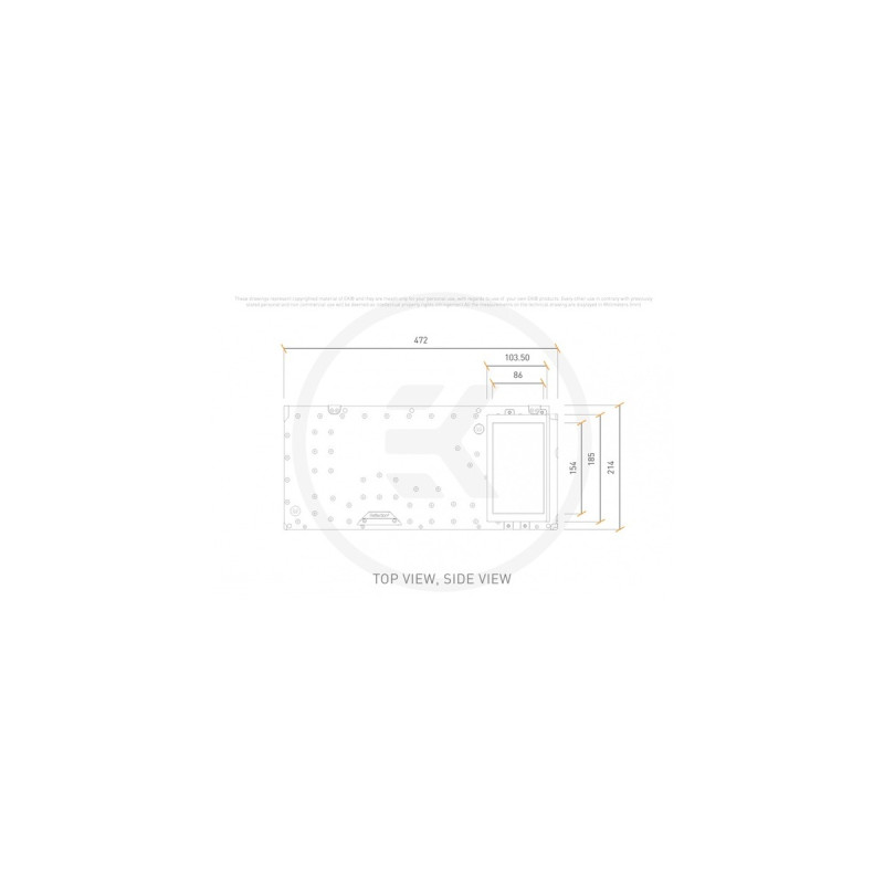 EKWB EK-Quantum Reflection² PC-O11D XL D5 PWM D-RGB - Screen Edition, Pumpe(Verteilerplatte inkl. Pumpe für LIAN LI O11D XL Gehäuse)