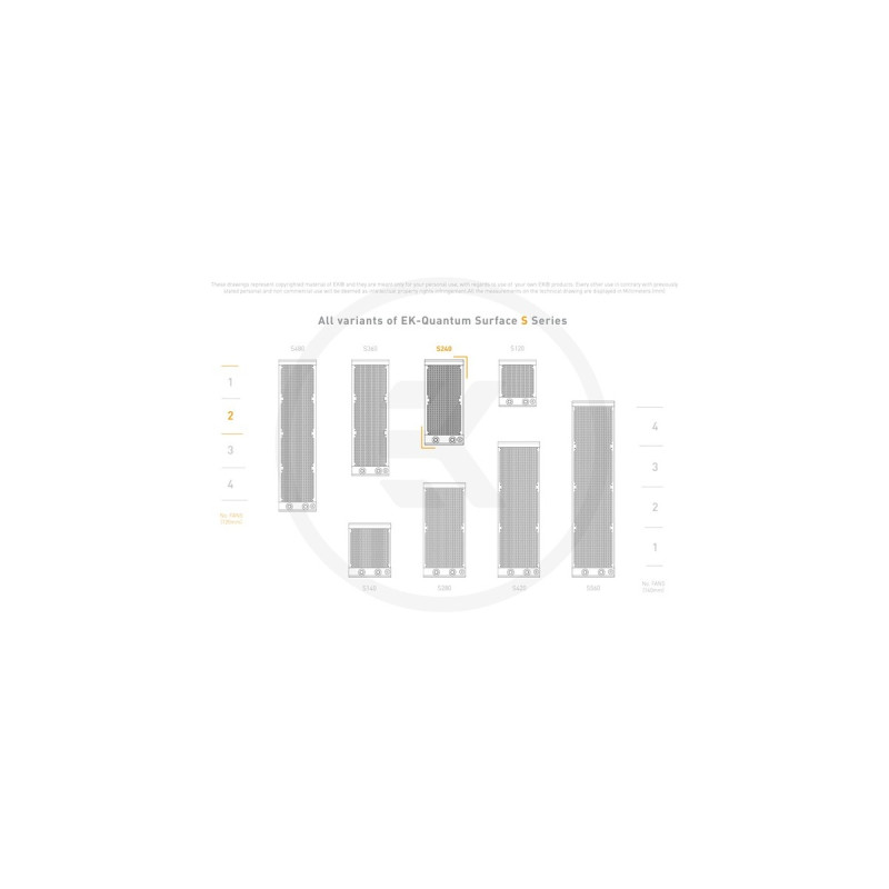 EKWB EK-Quantum Surface S240 - Black Edition, Radiator(schwarz)