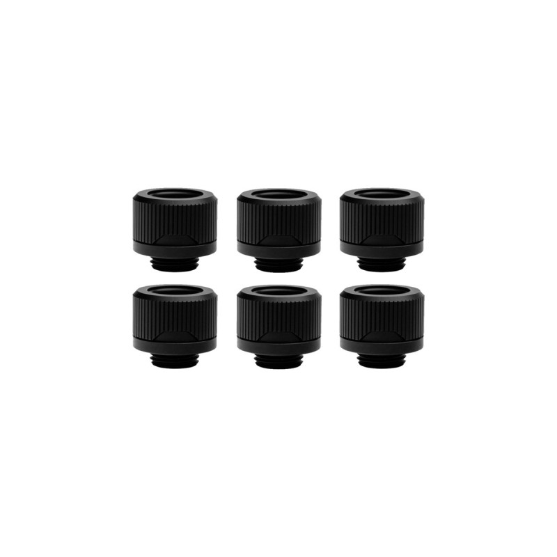 EKWB EK-Quantum Torque 6-Pack HDC 14 - Black, Verbindung(schwarz, 6er Pack)