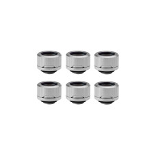 EKWB EK-Quantum Torque 6-Pack HDC 16 - Satin Titanium, Verbindung(silber, 6er Pack)