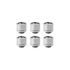 EKWB EK-Quantum Torque 6-Pack STC 12/16 -Satin Titanium, Verbindung(silber, 6er Pack)