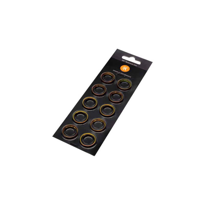 EKWB EK-Quantum Torque Color Ring 10-Pack HDC 16 - Gold, Verbindung(gold, 10 Stück)