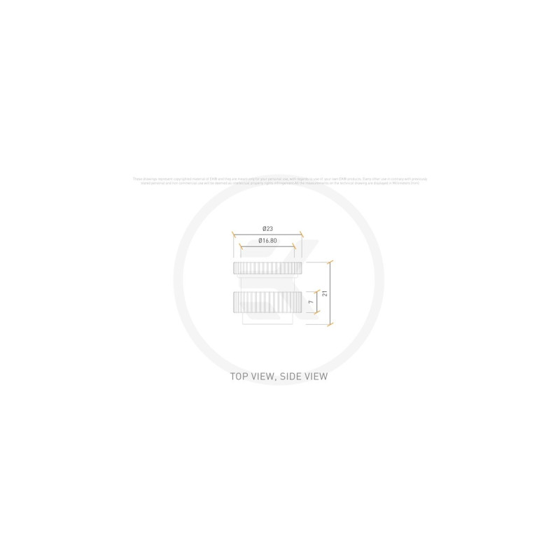 EKWB EK-Quantum Torque Pass-Through G1/4 - Nickel, Verbindung(nickel)