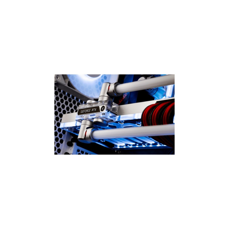 EKWB EK-Quantum Torque Plug - Satin Titanium, Schraube(silber)