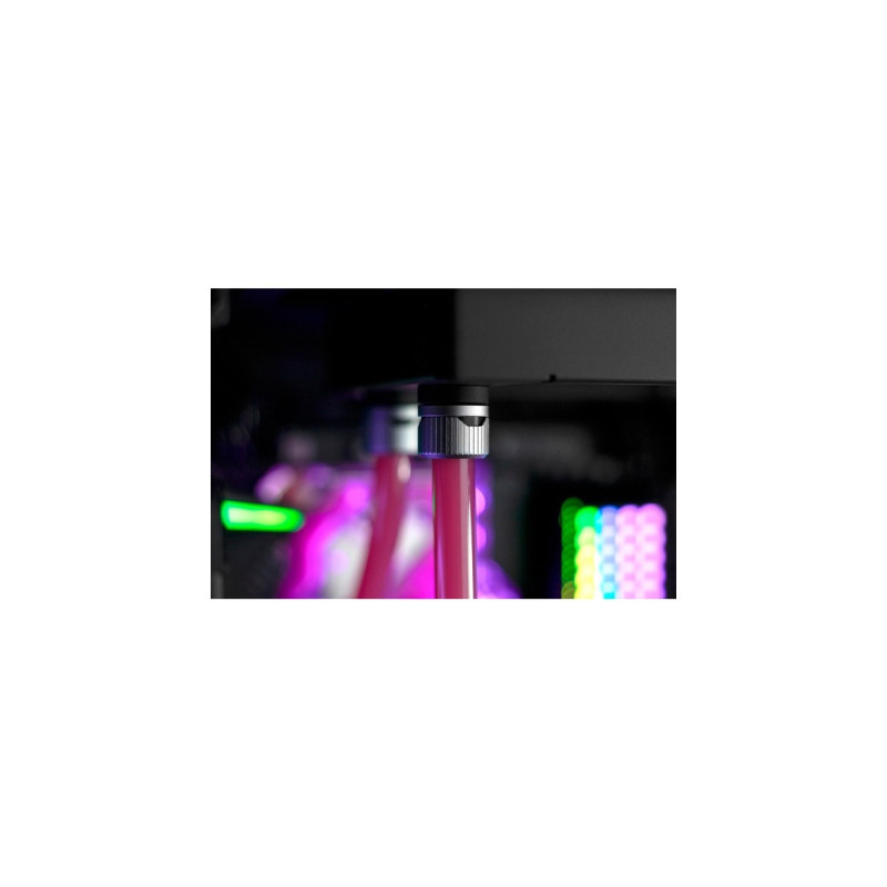 EKWB EK-Quantum Torque STC 12/16 - Satin Titanium, Verbindung(silber)