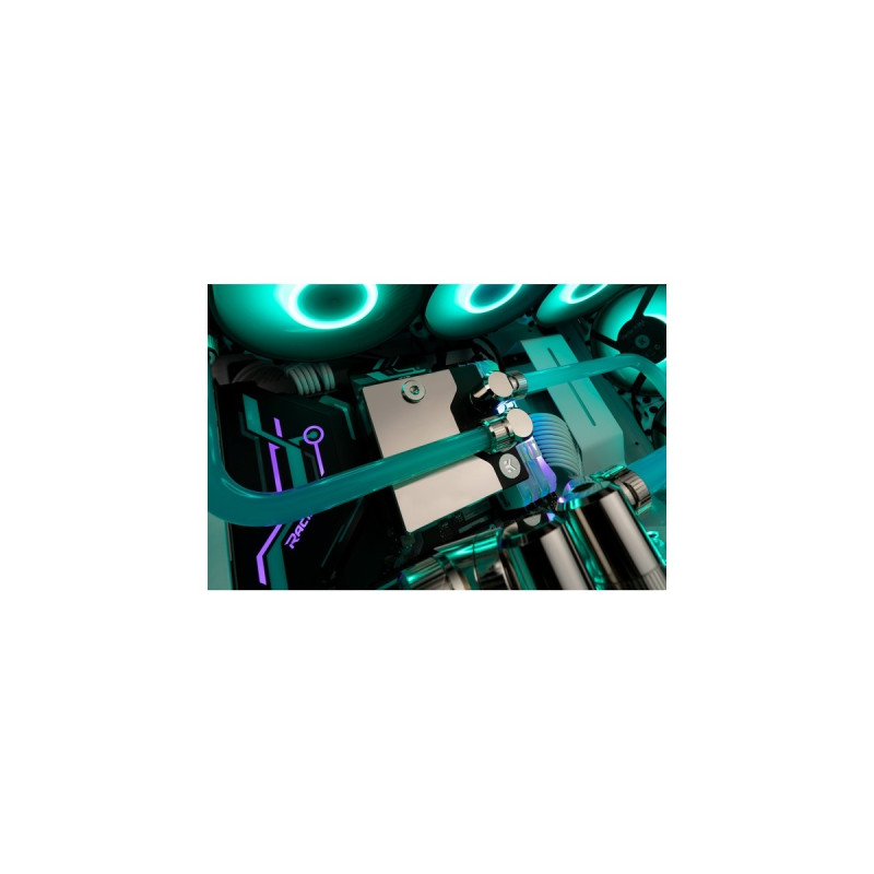 EKWB EK-Quantum Velocity² DDC 4.2 PWM D-RGB - 1700 Nickel + Acryl, CPU-Kühler(nickel/transparent, Pumpe-Reservoir-Wasserblock-Kombination)