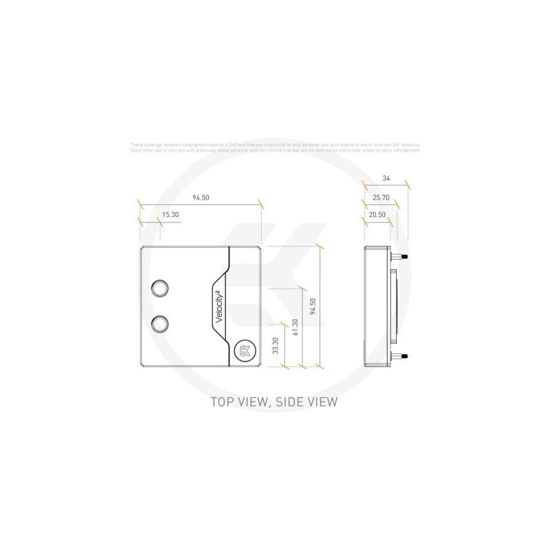 EKWB EK-Quantum Velocity² D-RGB - 1700 Nickel + Acetal, CPU-Kühler(schwarz)