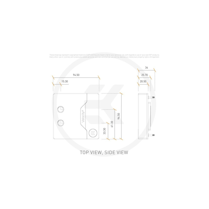 EKWB EK-Quantum Velocity² D-RGB - 1700 Nickel + Acryl, CPU-Kühler(nickel/transparent)