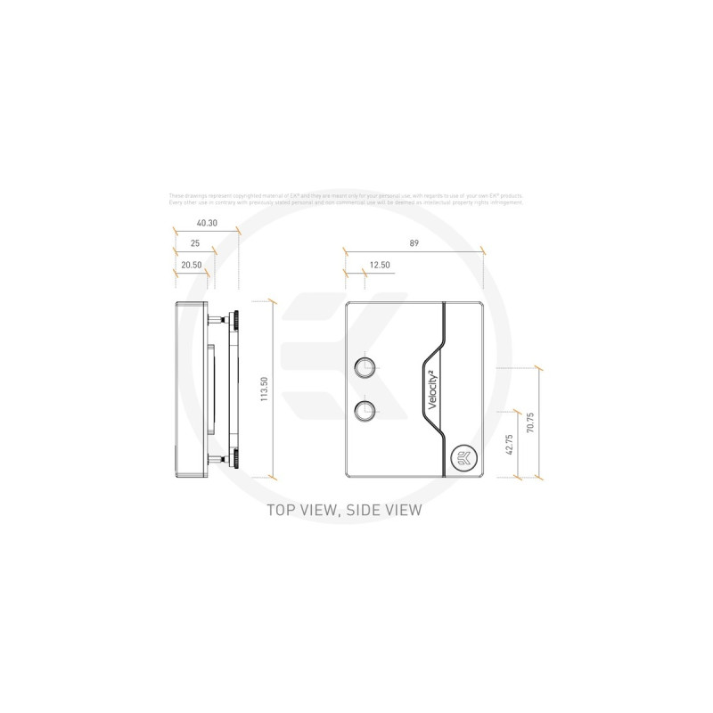 EKWB EK-Quantum Velocity² D-RGB - AM4 Nickel + Acetal, CPU-Kühler(schwarz)
