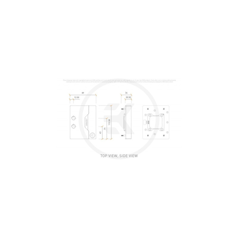 EKWB EK-Quantum Velocity² D-RGB - AM5 Nickel + Acryl, CPU-Kühler(titan)