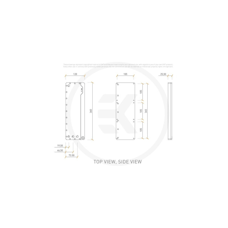 EKWB EK-Quantum Volume FLT 360 D-RGB - Acryl, Ausgleichsbehälter(transparent/schwarz)