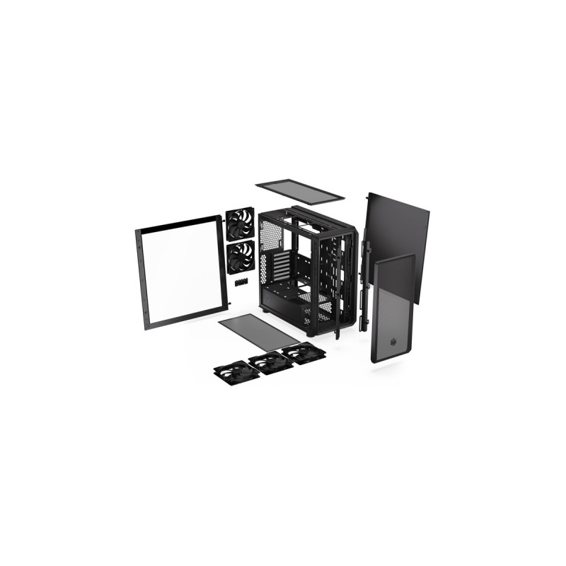 ENDORFY ARX 700 Air, Tower-Gehäuse(schwarz, Tempered Glass)