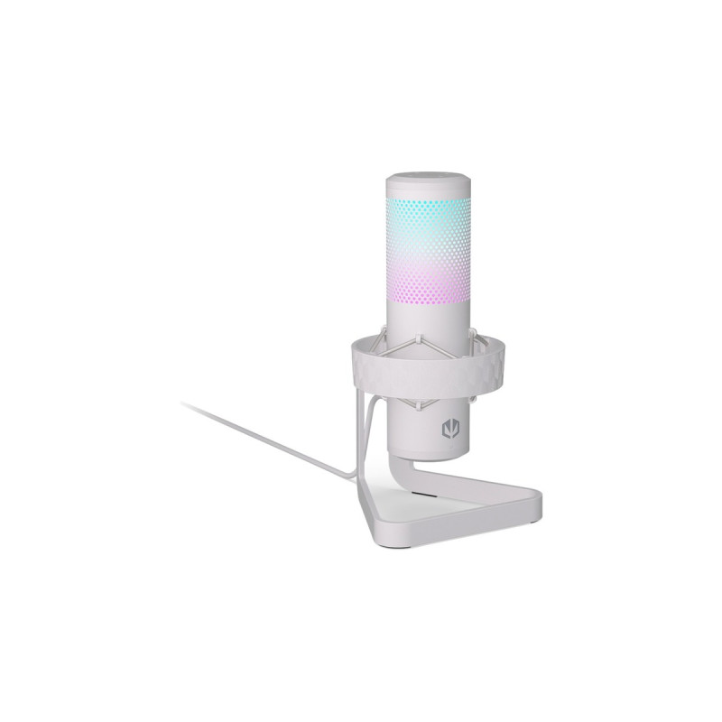 ENDORFY AXIS Streaming, Mikrofon(weiß, USB-C, RGB, 3.5 mm Klinke)