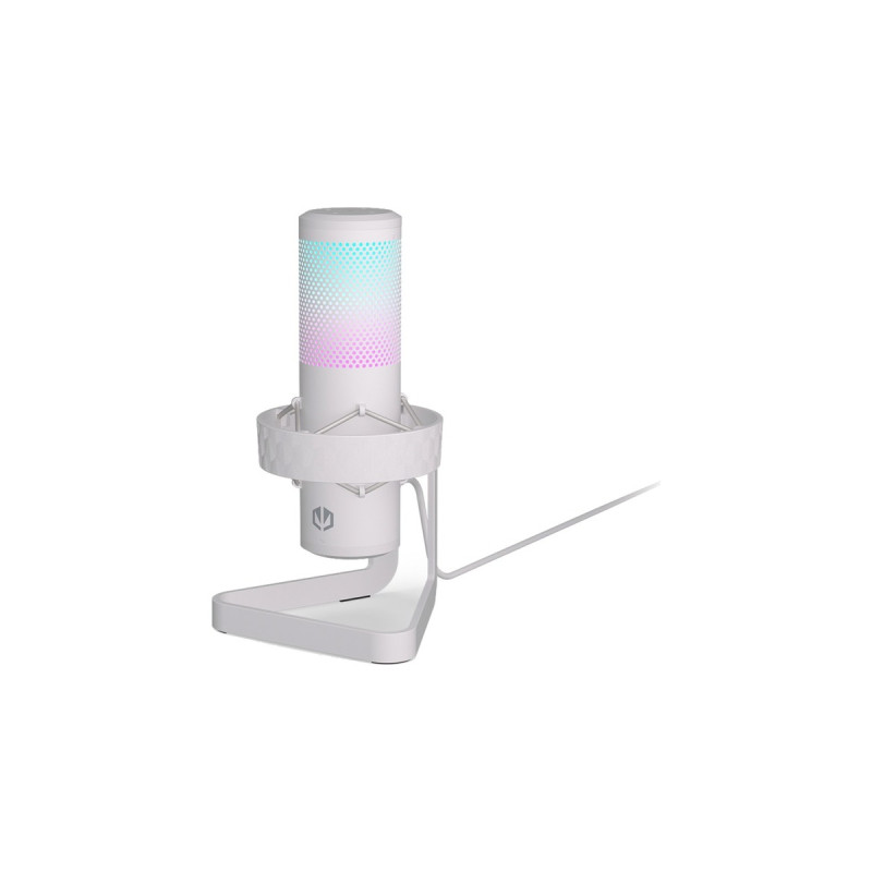 ENDORFY AXIS Streaming, Mikrofon(weiß, USB-C, RGB, 3.5 mm Klinke)