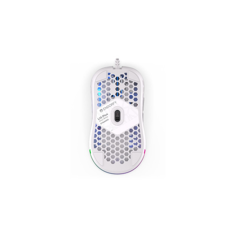 ENDORFY LIX Plus Onyx White, Gaming-Maus(weiß/grau)