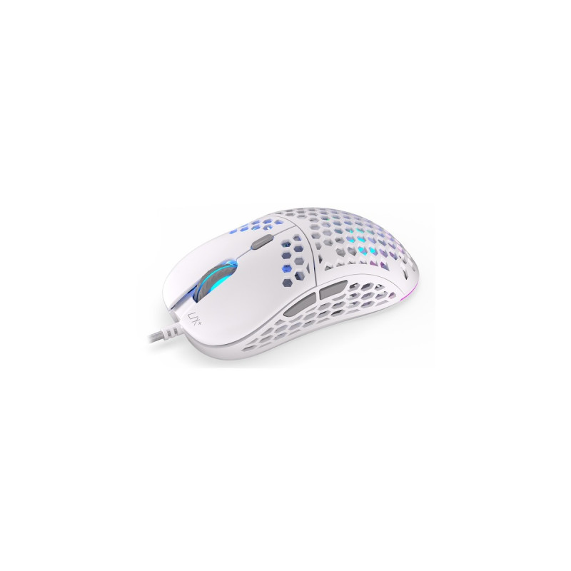 ENDORFY LIX Plus Onyx White, Gaming-Maus(weiß/grau)