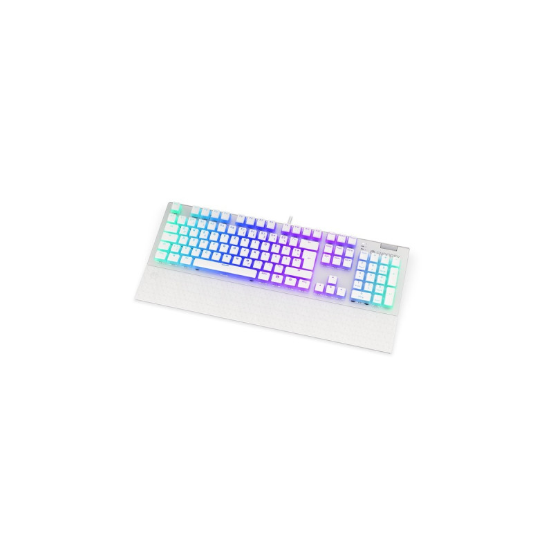 ENDORFY Omnis Pudding Onyx White, Gaming-Tastatur(weiß, DE-Layout, Kailh RGB Brown)