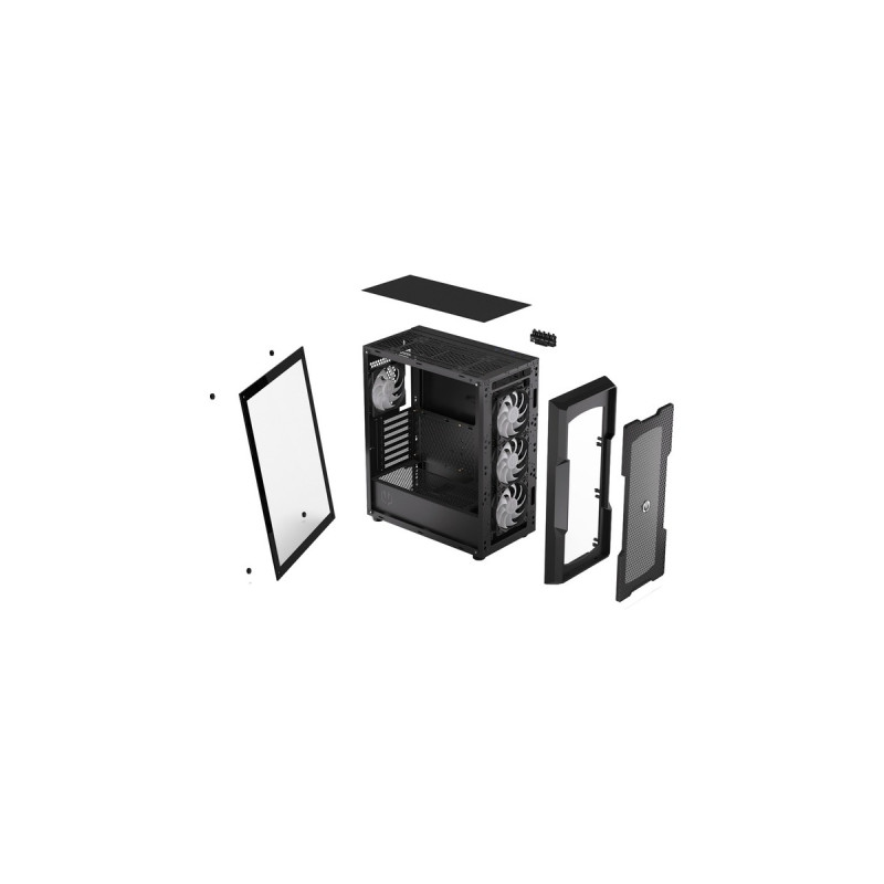 ENDORFY Regnum 400 ARGB, Tower-Gehäuse(schwarz, Tempered Glass)