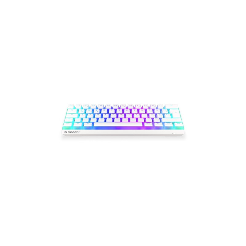 ENDORFY Thock Compact Wireless Pudding Onyx White, Gaming-Tastatur(weiß, DE-Layout, Kailh Box Red)