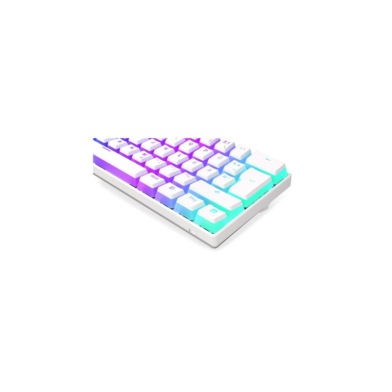 ENDORFY Thock Compact Wireless Pudding Onyx White, Gaming-Tastatur(weiß, DE-Layout, Kailh Box Black)