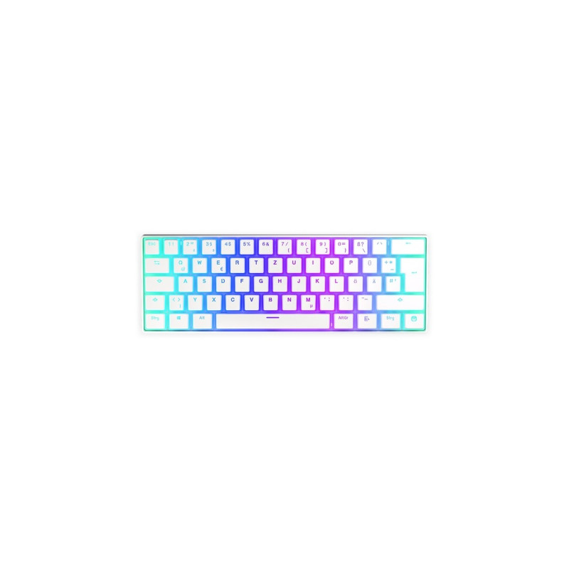 ENDORFY Thock Compact Wireless Pudding Onyx White, Gaming-Tastatur(weiß, DE-Layout, Kailh Box Black)