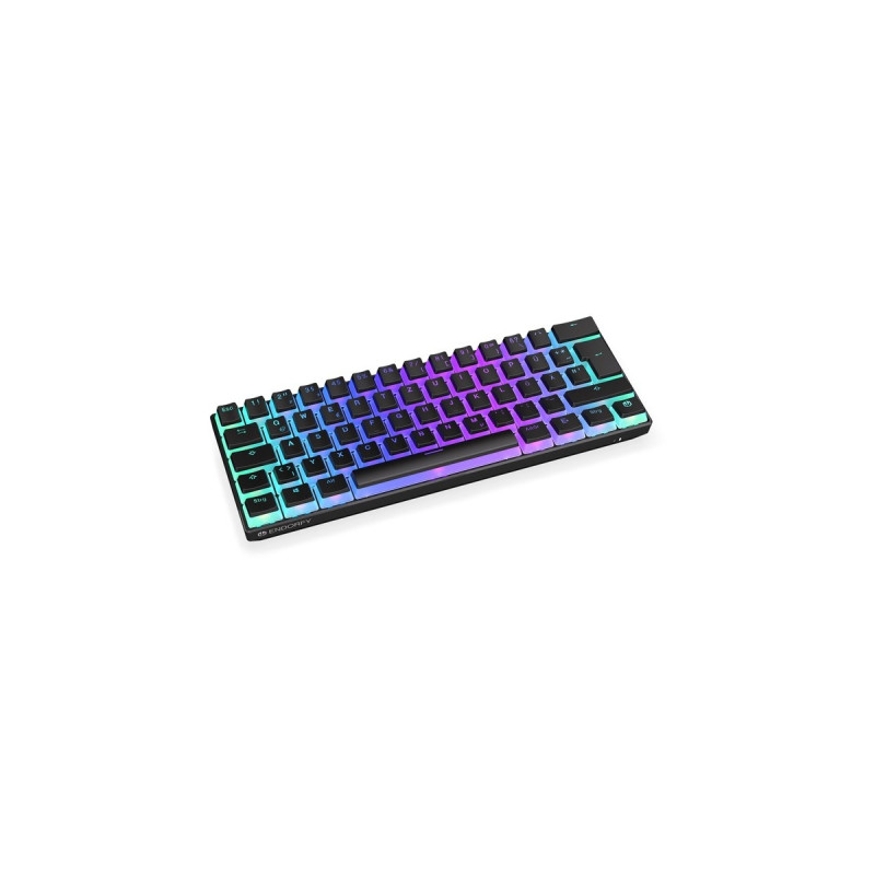 ENDORFY Thock Compact Wireless Pudding, Gaming-Tastatur(schwarz, DE-Layout, Kailh Box Black)