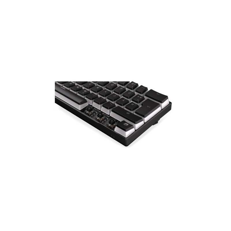 ENDORFY Thock Compact Wireless Pudding, Gaming-Tastatur(schwarz, DE-Layout, Kailh Box Black)