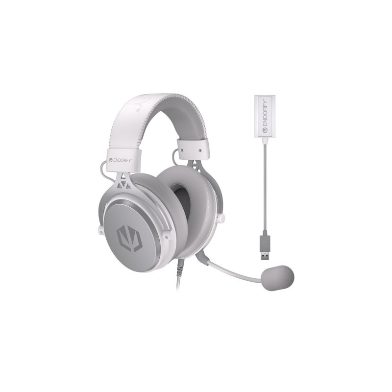 ENDORFY VIRO Plus USB, Gaming-Headset(weiß, USB-A, 3.5 mm Klinke, Outlet)