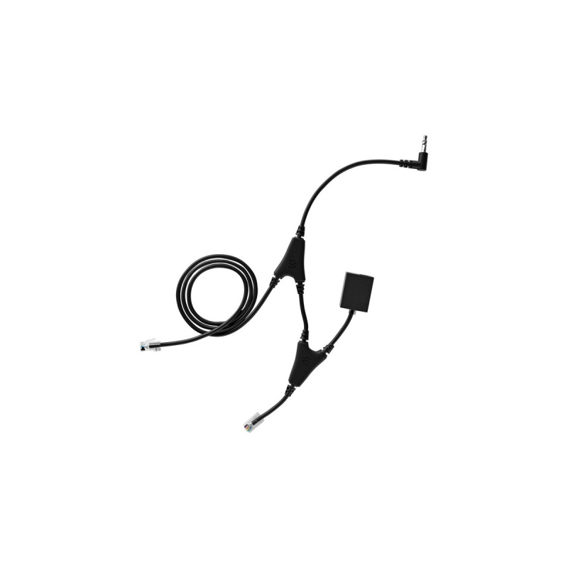 EPOS | Sennheiser Adapterkabel CEHS-AL 01(schwarz, für Alcatel-Lucent Enterprise)
