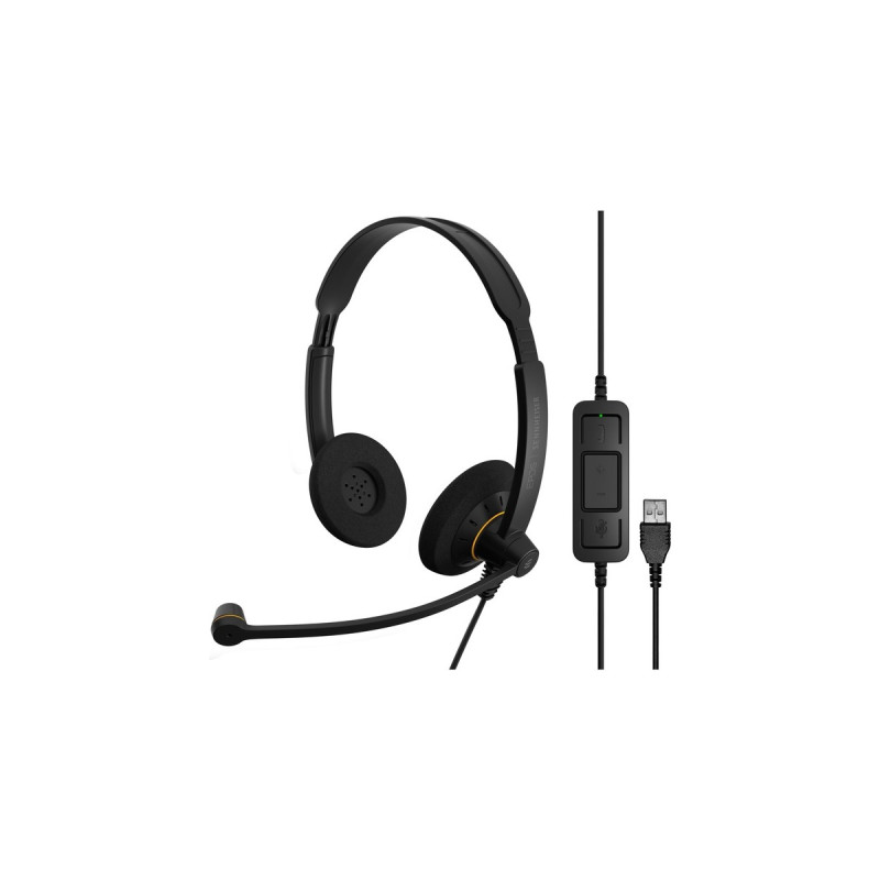 EPOS | Sennheiser IMPACT SC 60 USB ML, Headset(schwarz, Stereo)