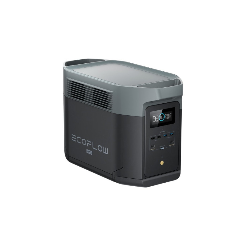 EcoFlow DELTA 2 Max, tragbare Powerstation(schwarz, 2.048 Wh, X-boost 3.100W, LFP-Akku)