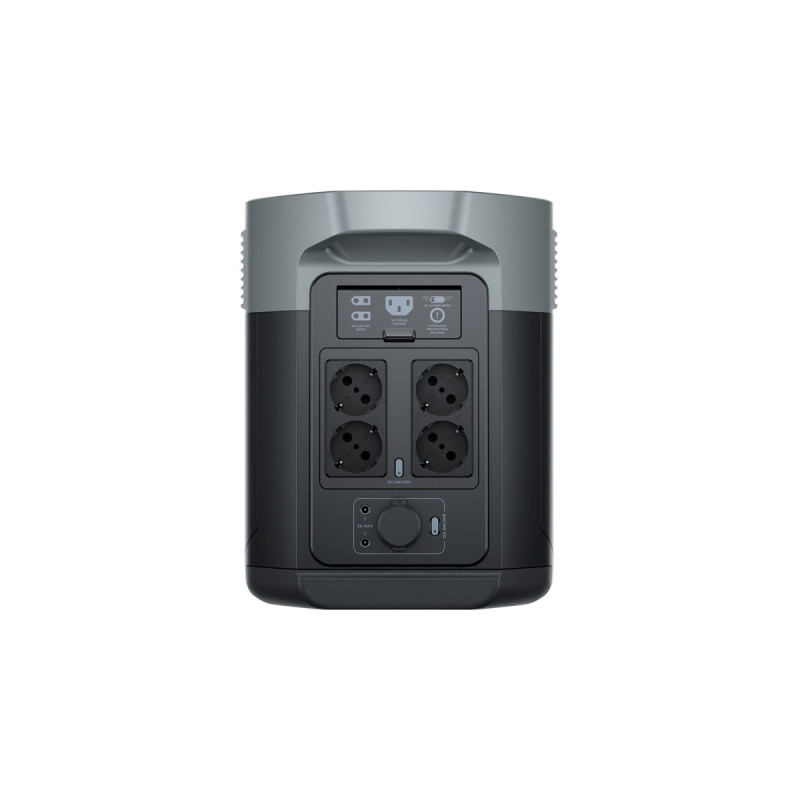 EcoFlow DELTA 2 Max, tragbare Powerstation(schwarz, 2.048 Wh, X-boost 3.100W, LFP-Akku)