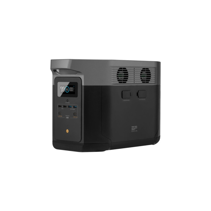 EcoFlow DELTA Max 2000W EU, tragbare Powerstation(schwarz, 2.016 Wh, X-boost 4.600W)