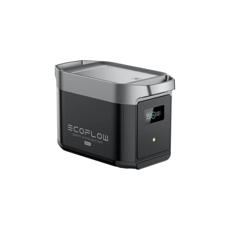 EcoFlow Intelligenter Zusatzakku für Delta 2 Max(schwarz/grau, 2.048 Wh, LFP-Akku)