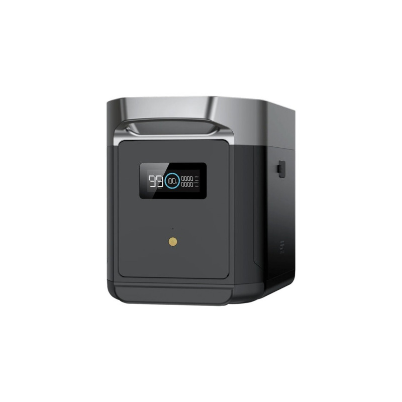 EcoFlow Intelligenter Zusatzakku für Delta 2 Max(schwarz/grau, 2.048 Wh, LFP-Akku)