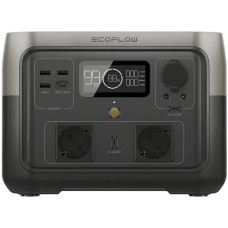 EcoFlow RIVER 2 Max, tragbare Powerstation(schwarz/grau, 512Wh, X-boost 1.000W, LFP-Akku)