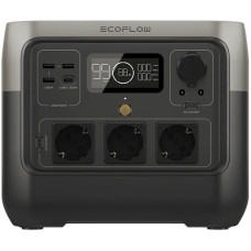 EcoFlow RIVER 2 Pro, tragbare Powerstation(schwarz/grau, 768Wh, X-boost 1.600W, LFP-Akku)