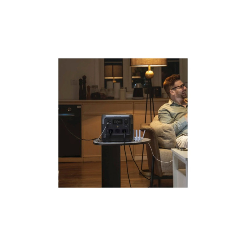 EcoFlow RIVER 2 Pro, tragbare Powerstation(schwarz/grau, 768Wh, X-boost 1.600W, LFP-Akku)