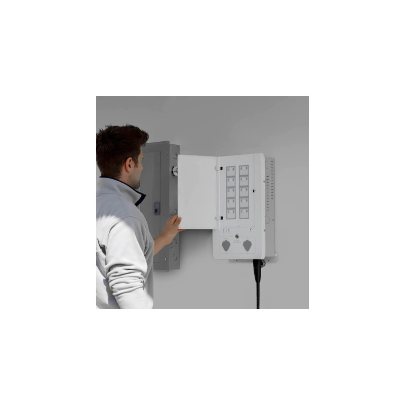 EcoFlow Smart Home Panel Combo, Verteiler(weiß/grau, für 2 EcoFlow DELTA Pro)