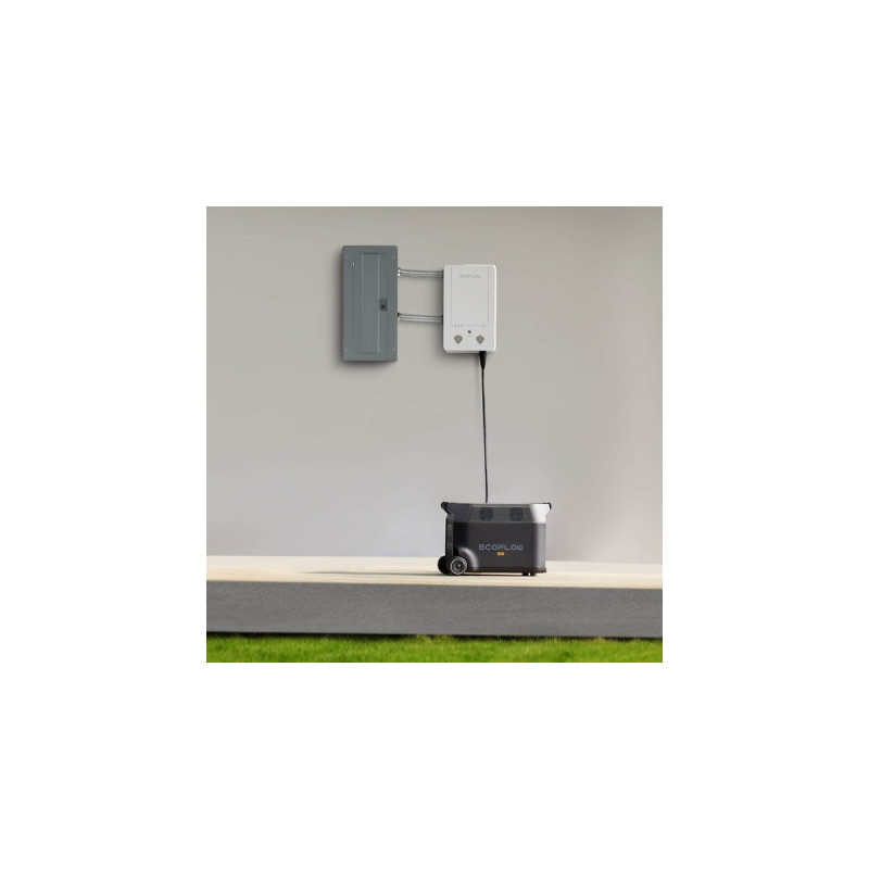 EcoFlow Smart Home Panel Combo, Verteiler(weiß/grau, für 2 EcoFlow DELTA Pro)