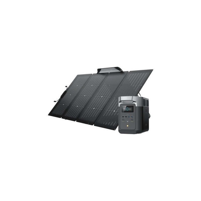 EcoFlow Starterset Solarpanel 220W + Powerstation Delta 2 A1.000W