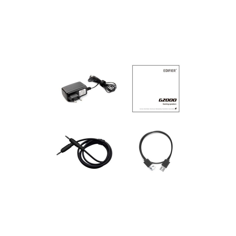 Edifier G2000, Lautsprecher(schwarz, 2 Stück, Bluetooth, Klinke, USB)